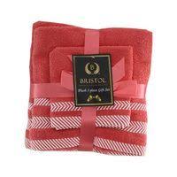 BRISTOL 3PIECE TOWEL SET CORAL PLUSH