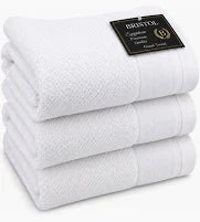 Wedgewood Collection Towel - 550gsm - 100% Cotton - White - Pack of 3
