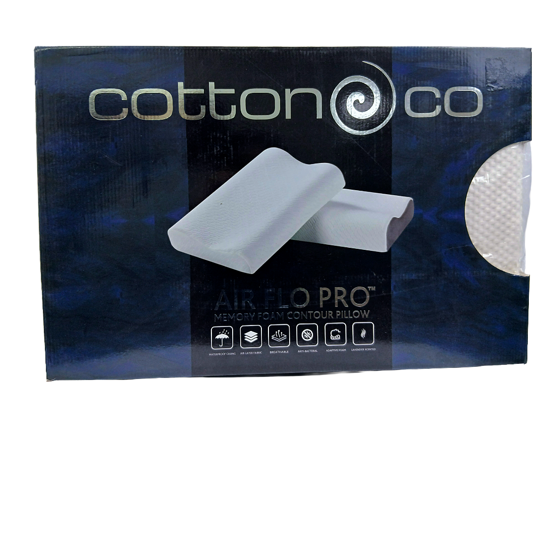 Cotton Co Airflo Pro Memory Foam Contour Pillow