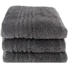 BRISTOL HOTEL COLLECTION 520GSM BATH SHEET DARK GREY 90X160CM 10 PACK