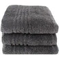 BRISTOL HOTEL COLLECTION 520GSM BATH SHEET DARK GREY 90X160CM 10 PACK