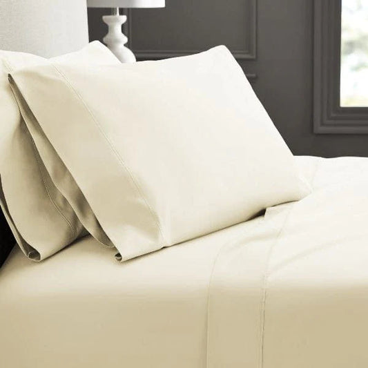 Egyptian Cotton 400 Thread Count Fitted Sheet Cream