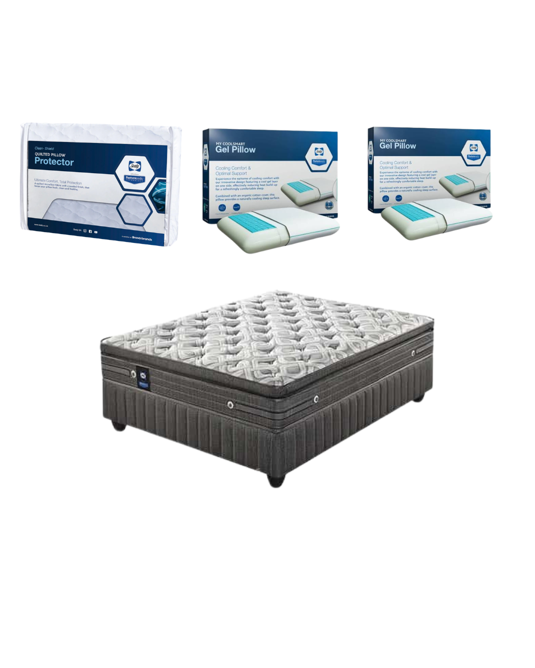 Sealy Borgio Medium Bed Set – Queen Standard | Bonanza Bundle