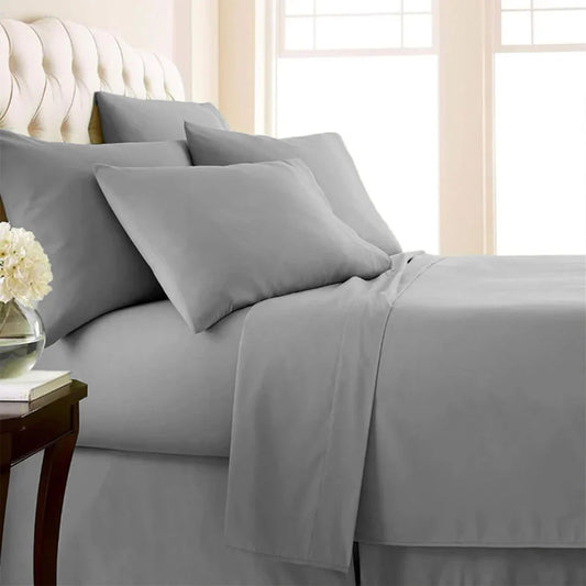 Egyptian Cotton 400 Thread Count Fitted Sheet Grey