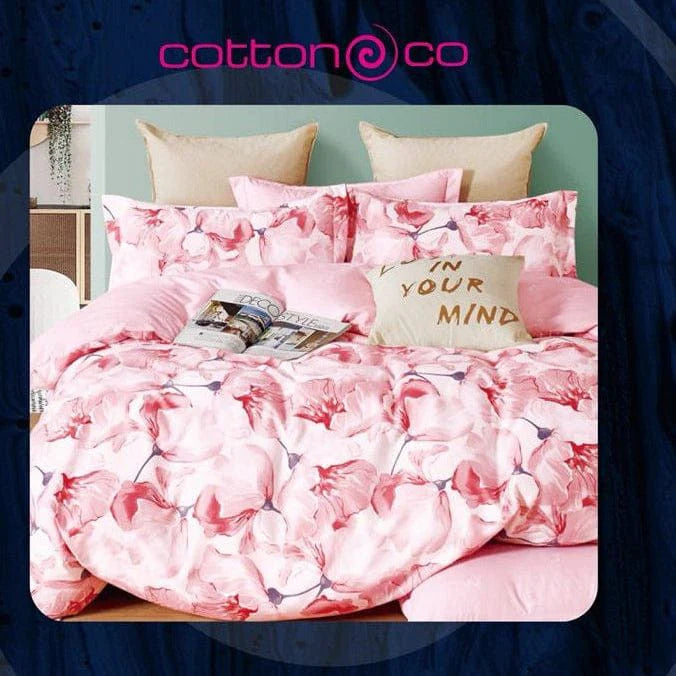 Cotton Co Printed Micro Satin Halle Duvet Covers Set