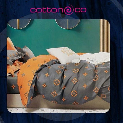 Cotton Co Printed Micro Satin Kayla Duvet Covers Set