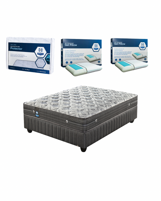 Sealy Borgio Plush Bed Set – Queen Standard | Bonanza Bundle