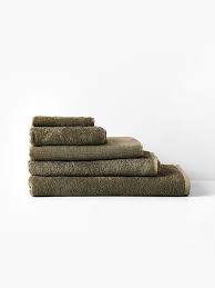 LINEN HOUSE NARA BATH SHEET MOSS 82X170