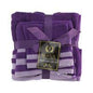 BRISTOL 3 PIECE TOWEL SET PURPLE PLUSH