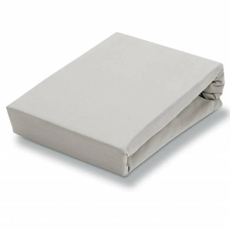 Egyptian Cotton 400 Thread Count 100% Cotton Fitted Sheet Silver