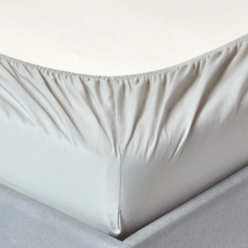 Egyptian Cotton 400 Thread Count 100% Cotton Fitted Sheet Silver