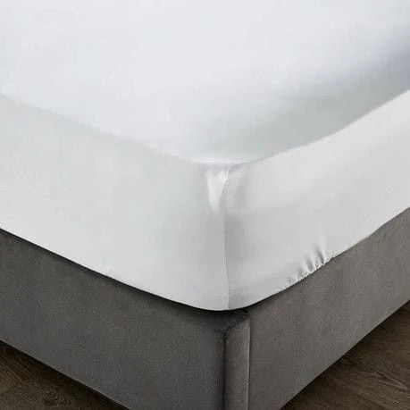 Cotton Co T205 Twill Hotel Collection 100 %Cotton White Fitted Sheet