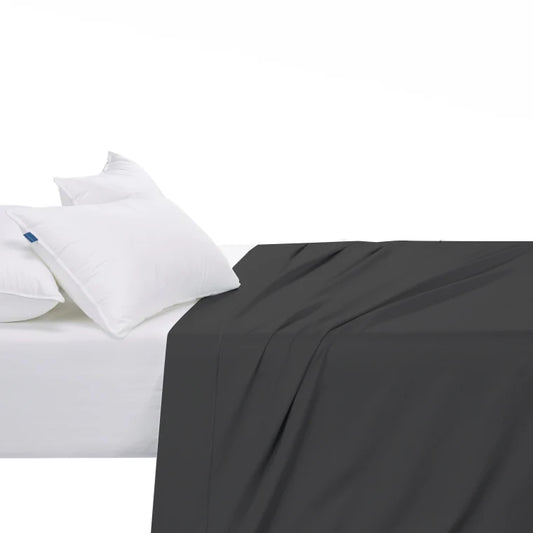 Egyptian Cotton 400 Thread Count Flat Sheet Black
