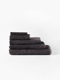 LINEN HOUSE NARA CHARCOAL BATH SHEET 82X170