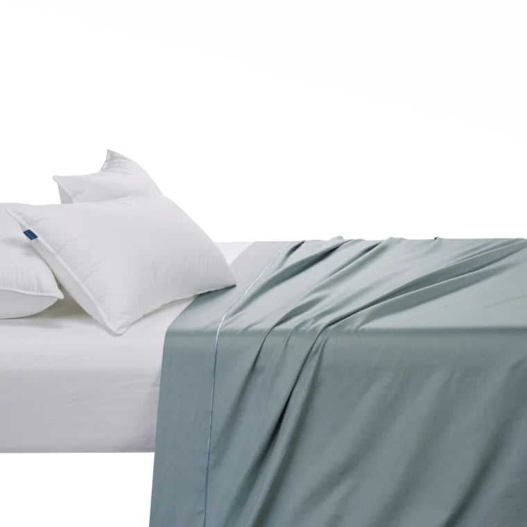 Egyptian Cotton 400 thread count flat sheet Duck Egg