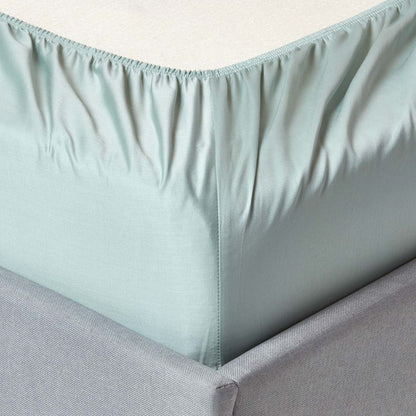 Egyptian Cotton 400 Thread Count Fitted Sheet Duck Egg