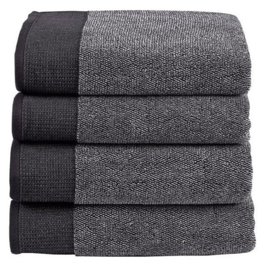 LINEN HOUSE PLUSH BATH SHEET CHARCOAL 90X165CM