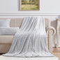Cotton Co Milan Silver Faux Fur Throw
