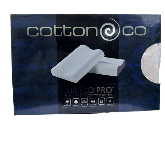 Cotton Co Airflo Pro Memory Foam Contour Pillow