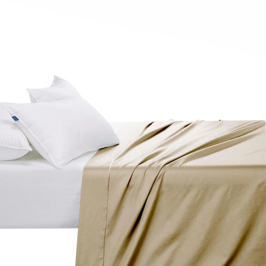 Egyptian Cotton 400 thread count flat sheet Stone